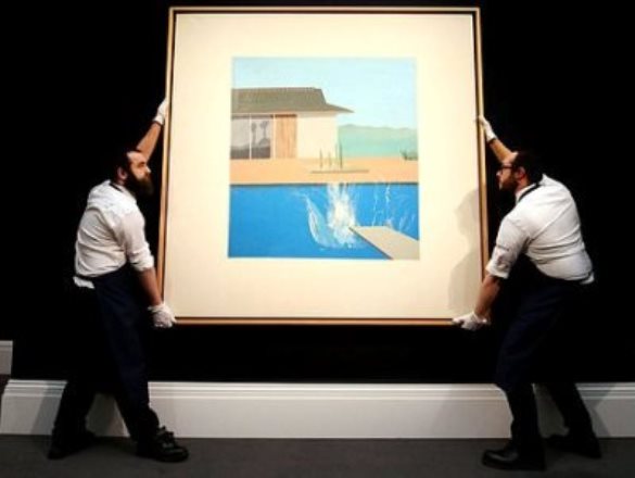Картина английского художника Дэвида Хокни «Всплеск» продана на аукционе за 23 миллиона фунтов стерлингов
