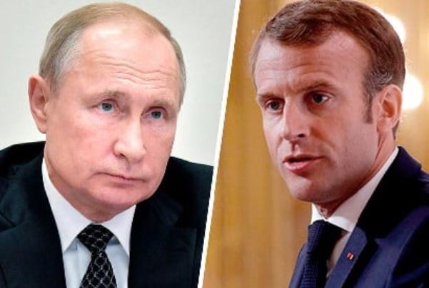 Путин и Макрон говорили по телефону 1 час 45 минут